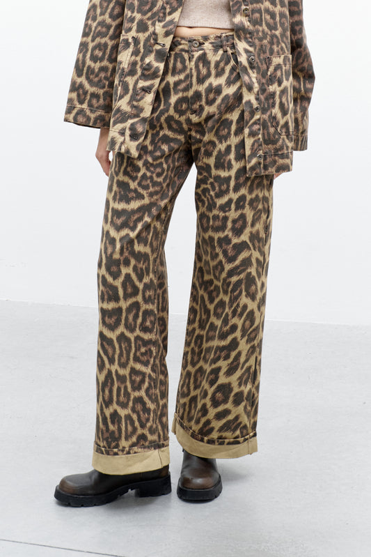 MARNI LEOPARD PANTS LD1943